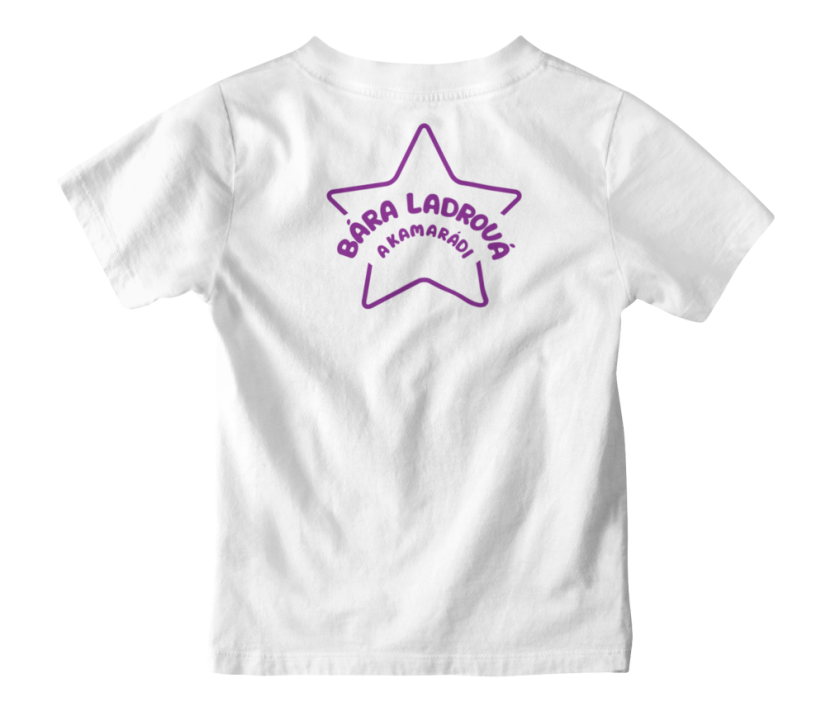 Dětské tričko Bára Ladrová a kamarádi - bílé - Velikost: 98/104