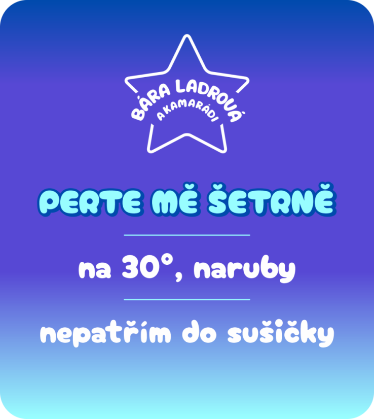 Dětské tričko Bára Ladrová a kamarádi - šedé - Velikost: 134/146