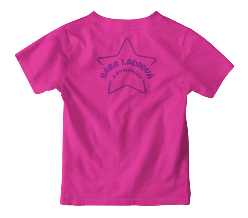 Dětské tričko Bára Ladrová a kamarádi - růžové - Velikost: 134/146