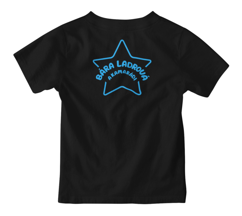 Dětské tričko Bára Ladrová a kamarádi - černé